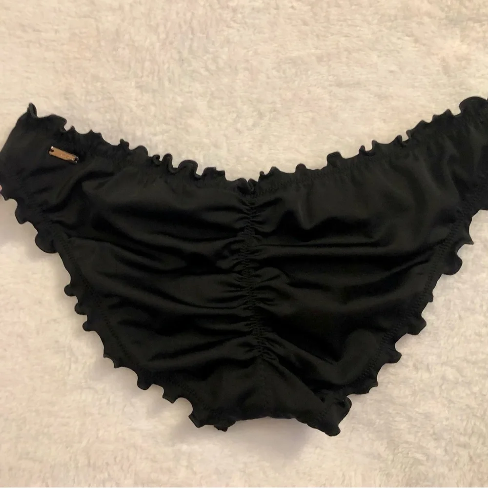 🖤5 for $20🖤 NEW Victoria’s Secret Swim Cinched Cheeky Bikini Bottoms in Black - Picture 6 of 15